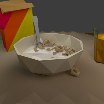 Low Poly Breakfast